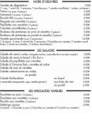 Menu Etape D'Asie - Les hors d’œuvres, salades et spécialités vapeurs  