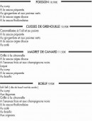 Menu Etape D'Asie - Les poissons, cuisse de grenouilles, magret de canard,...