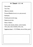 Menu Le Râtelier - Desserts