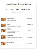 Menu Di Mosca - Les classiques