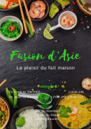 Menu Fusion d’Asie - Carte et menu Fusion d’Asie, 
Eaunes