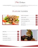 Menu Maki Thaï Fast Food - plats de viandes