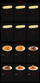 Menu Tacos Gratiné - Les paninis et tex mex