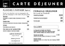 Menu Le Carré des Sports - La carte déjeuner