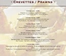 Menu Rajpoot - Les crevettes