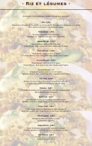 Menu Rajpoot - Le riz et légumes