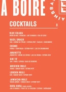 Carte et menu de BBT Brasseur Toulousain à Cornebarrieu — Les cocktails