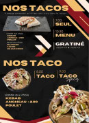 Menu Shawarmood - Les tacos et taco