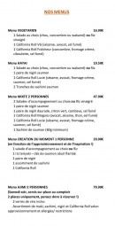 Carte et menu de Banzaï Sushi à Mondonville — Les menus