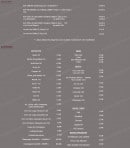 Menu Cosy restaurant - Les vins suite et boissons