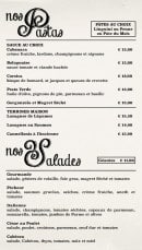 Carte et menu de La Brasserie de l'Armurier à Colomiers — Les pâtes et salades