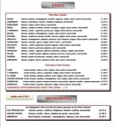 Menu Le Florence - les pizzas et bruschetta 