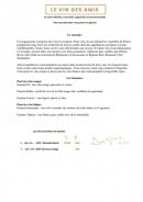 Menu Les Oies Sauvages - Les vins des amis