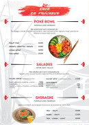 Menu Sushi Avenue - Les poké bowls, salades et shirashi