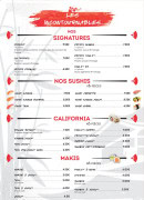 Menu Sushi Avenue - Les signatures, sushis et california,...