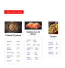 Menu Sushis wok 31 - Chirashi, sashimi et tartares