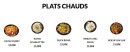 Menu Sushis wok 31 - Les plats chauds