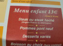 Carte et menu de L'Etable à Saint Gaudens — Menu enfant