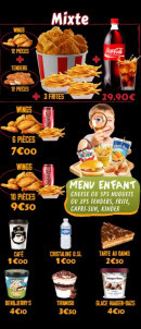 Menu mk Burger - Les mixtes