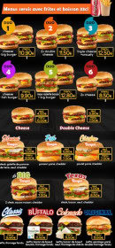 Menu mk Burger - Les burgers