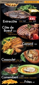 Menu O bon vivre - Viandes cassoulet et camembert