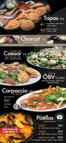 Menu O bon vivre - Tapas, salades et carpaccio 