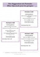 Menu Le Robinson - Suggestions de formules 