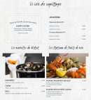 Carte et menu de Le Bistrot du Pêcheur à Plaisance du Touch — Le coin des coquillages