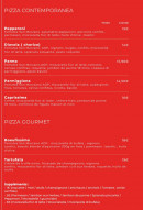 Menu Casa Perlita - Les pizza contemporanea, pizza gourmet