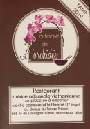 Menu La table de l'orchidée - Carte et menu La table de l'orchidée Labarthe sur Leze