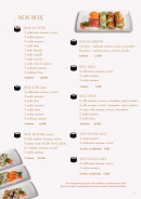 Menu Sushilab - Les box