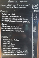 Menu Villa Romana - Menu du marché