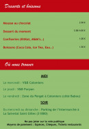 Carte et menu de Casa di Carlotta à La Salvetat Saint Gilles — les desserts et boissons