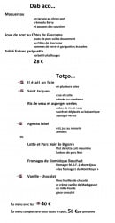 Menu Brasserie Le neuvième - Le menu à 40€, menu à 58€...