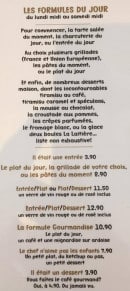 Menu Le Verdun - Formule du jour 