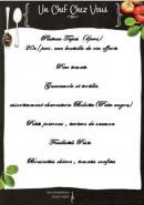 Menu Un chef chez vous - Le menu à 20€