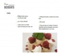 Menu A nosta - Les desserts