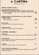 Menu A Cantina - à partager....ou pas …. et les entrées