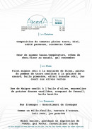 Menu Arcada - Menu du midi