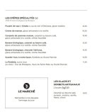 Menu Breizh Café - Les crêpes spécialités, glaces et sorbets