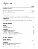 Menu Cafe Mancuso - Les boissons chaudes, fraiches et bières