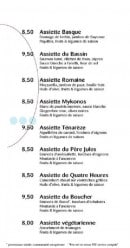Menu Café Utopia - Les assiettes suite