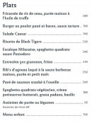 Menu Chez julien - Les plats