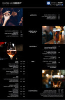 Menu Dans le Noir ? - La carte des boissons