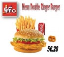Menu Ffc - Menu double ringer burger 