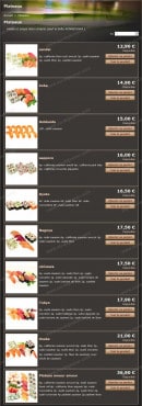 Menu Konnichiwa - Les Plateaux