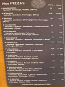 Carte et menu de L’atelier du pizzaiolo « LADP à Bordeaux — Les pizzas