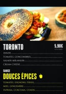 Menu La Cabane A Bagels - Le toronto