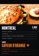 Menu La Cabane A Bagels - Le montreal