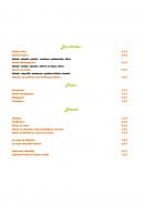 Menu La Pizz - Entrées, pâtes et desserts